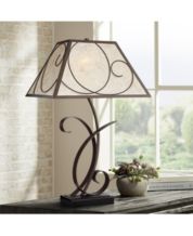 Franklin iron works annie iron scroll deals table lamps set of 2