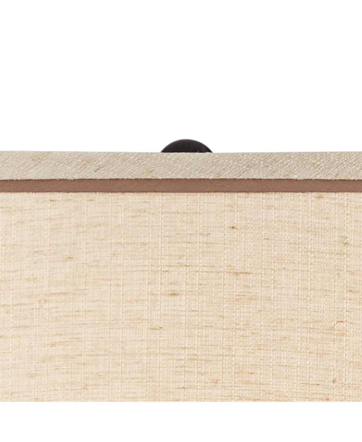 Brighton Southwest Rustic Farmhouse Table Lamp 27.25" Tall Hammered Warm Bronze Metal Pot Beige Fabric Drum Shade for Living Room Bedroom House B