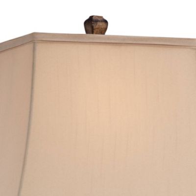 Edgar 29" Tall Curved Urn Traditional End Table Lamp Brown Bronze Finish Single Living Room Bedroom Bedside