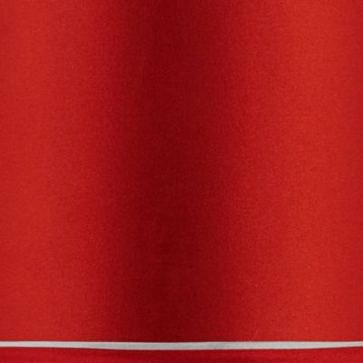 Sydnee Satin Red Medium Drum Lamp Shade 14" Top x 16" Bottom x 11" Slant x 11" High (Spider) Replacement with Harp and Finial