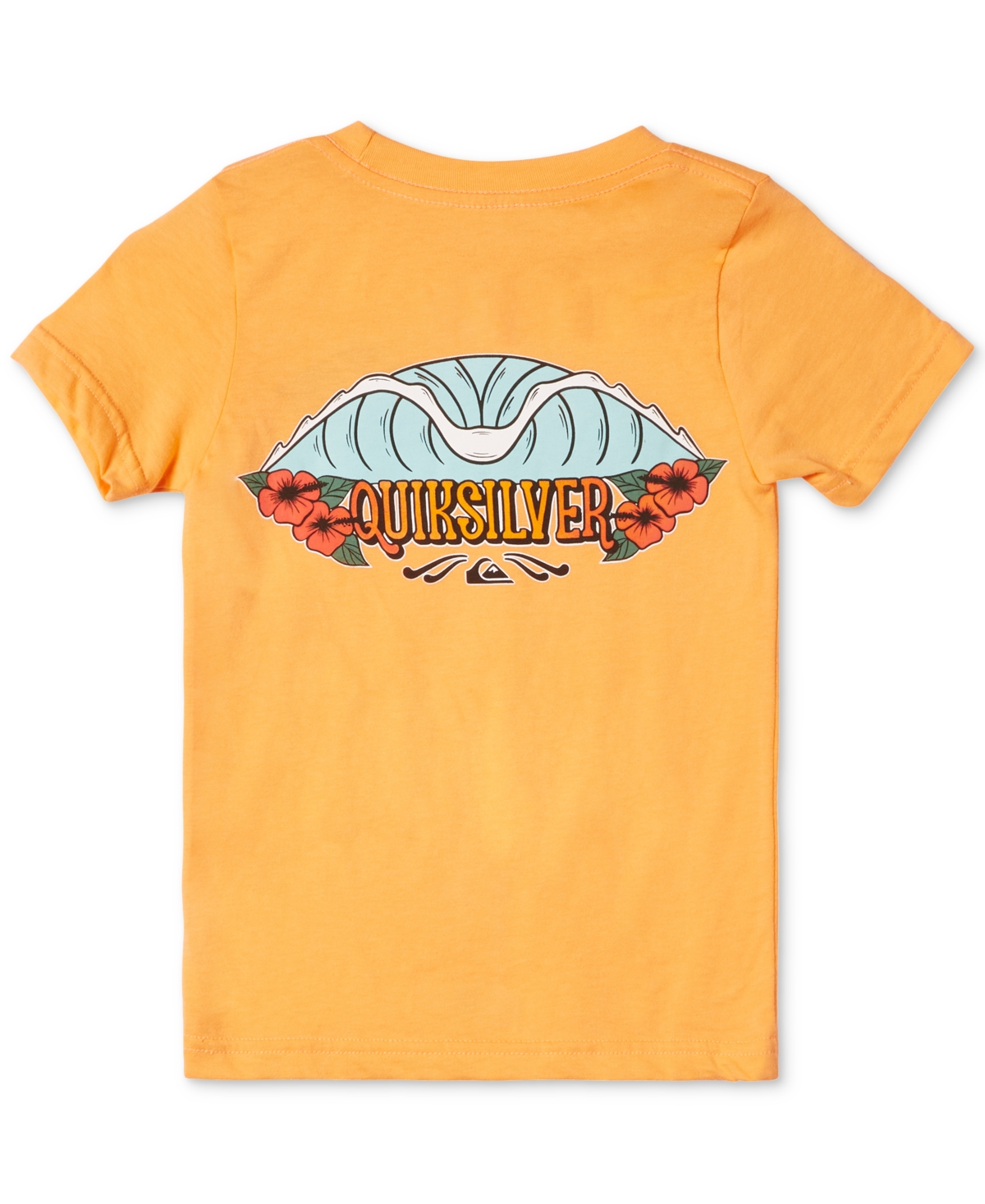 Shop Quiksilver Toddler & Little Boys Tropical Fade Logo-print T-shirt In Tangerine
