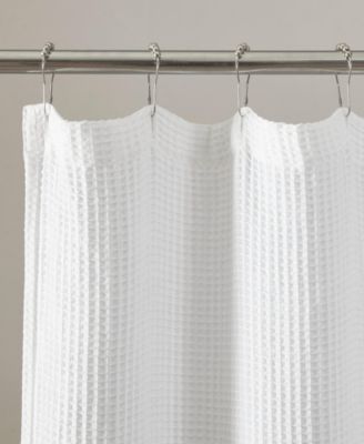 Waffle Solid Textured Shower Curtain, 70" x 72"