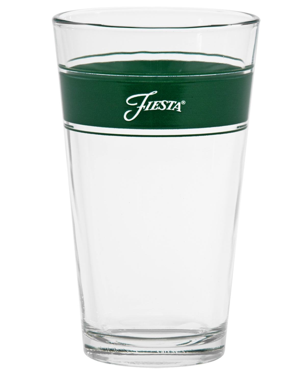 Fiesta Tropical Frame Ounce Tapered Cooler Glass, Set of 4 - Turquoise, Lemongrass and Peony