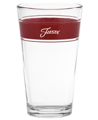 Bright Frame 16 Ounce Tapered Cooler Glass, Set of 4