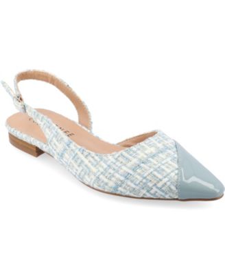 Journee Collection - Collection Women's Daphnne Slingback Pointed Cap Toe Flats