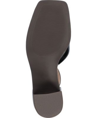 Women's Evangeline Block Heel Square Toe Pumps