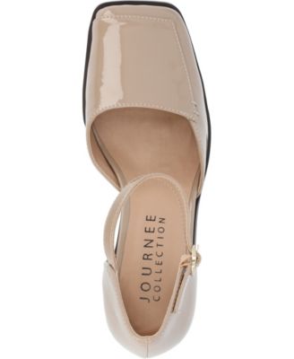 Women's Evangeline Block Heel Square Toe Pumps