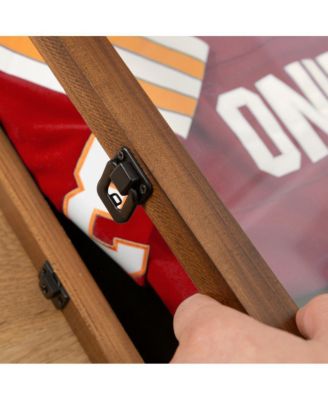 Jersey Display Case - Solid Wood with UV Treated Acrylic Window - Anti-Theft Lock with 2 Keys - For All Types of Jerseys