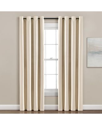 Insulated Grommet 100% Blackout Faux Silk Window Curtain Panel