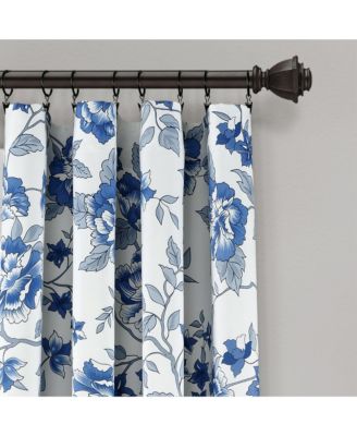 Ivana Floral Light Filtering Window Curtain Panels