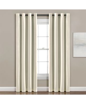 Insulated Grommet 100% Blackout Faux Silk Window Curtain Panel