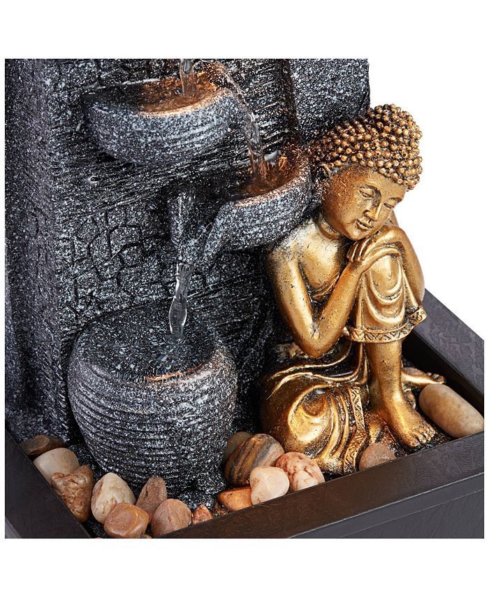 John Timberland Kneeling Buddha Asian Zen Indoor Tabletop Water