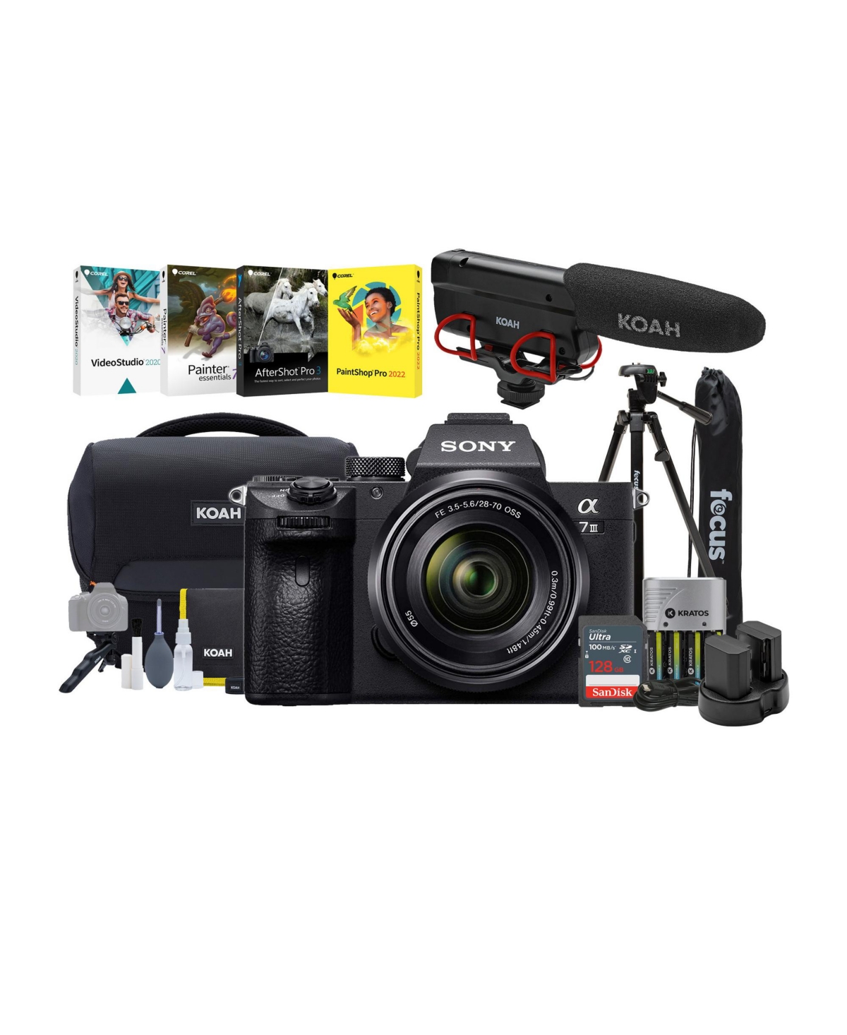 Sony Alpha a7 Iii Digital Camera with 28-70mm Lens and Accessory Bundle