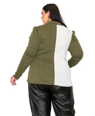 Plus Size Britt Star Embellished Waist Tie Sweater