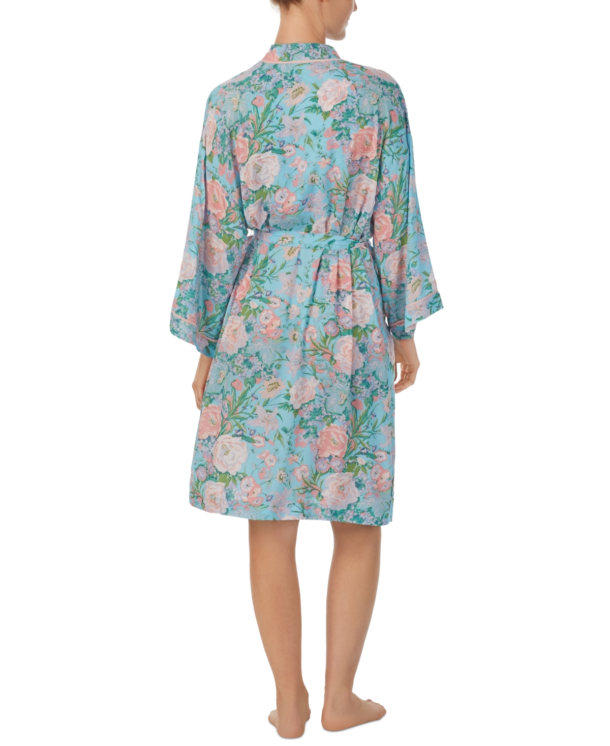 Sanctuary Women's Floral 3/4-Sleeve Wrap Robe