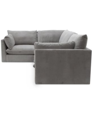 CLOSEOUT! Marsten 126" 4-Pc. Fabric Sectional Sofa, Created for Macy's
