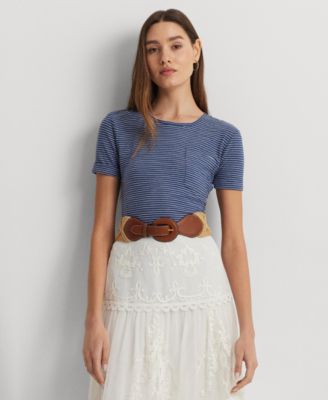Lauren Ralph Lauren - Women's Striped Pocket Tee