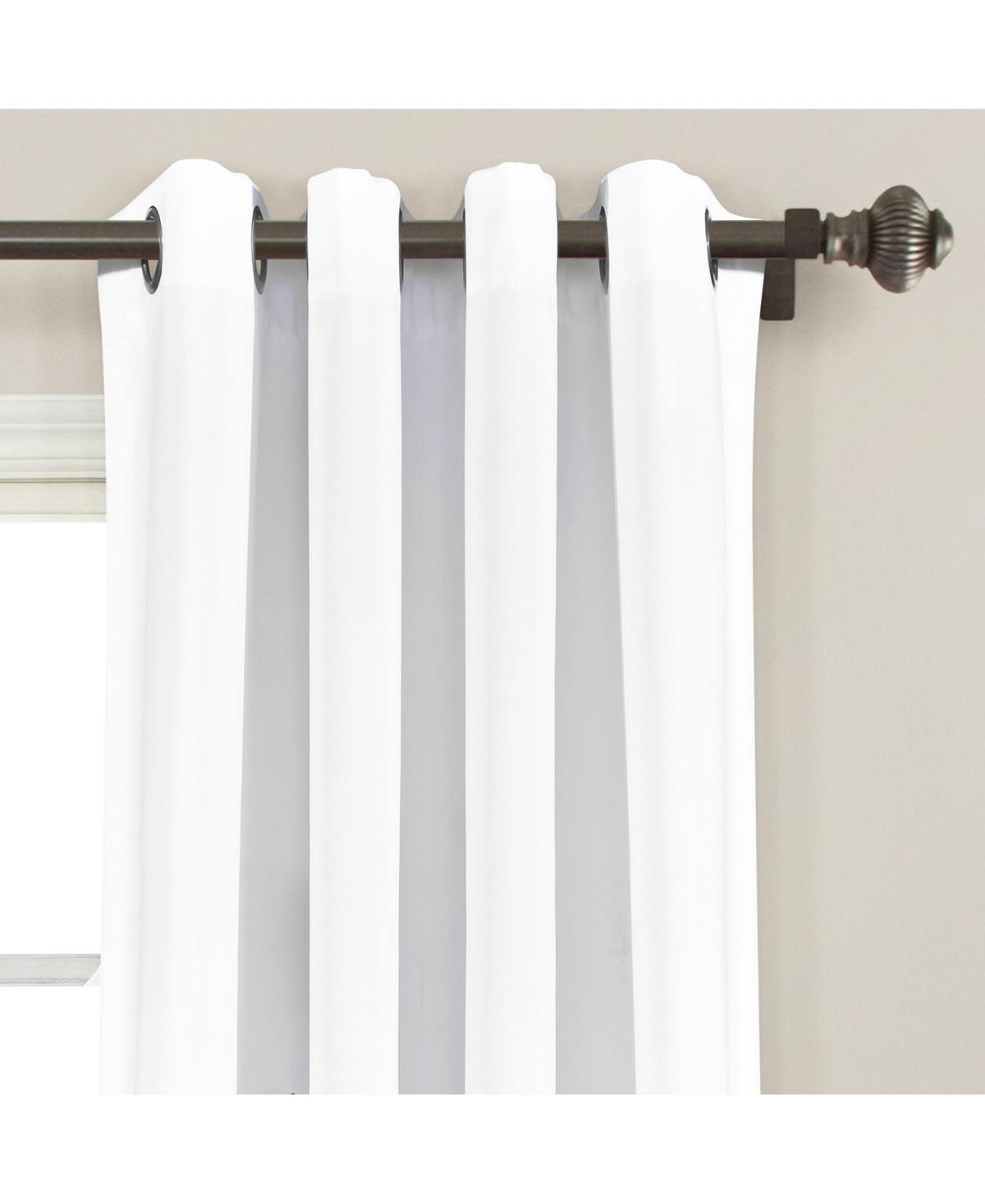 Clarissa Floral Light Filtering Window Curtain Panels