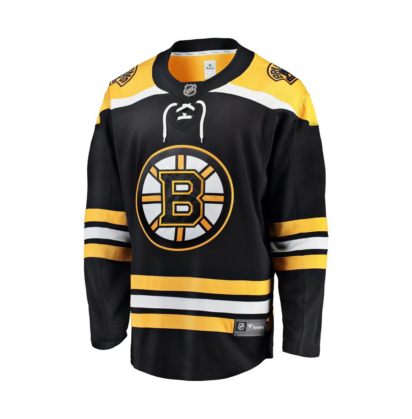 Мужской топ Fanatics Black Boston Bruins Breakaway Home Jersey — фото 3