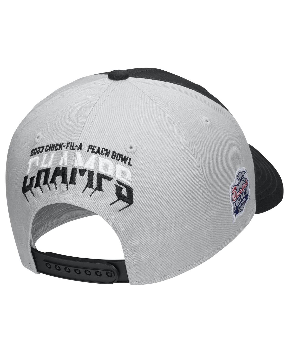 Men's NikeOle Miss Rebels 2023 Peach Bowl Champions Locker Room Adjustable Hat - Black