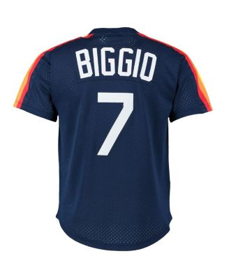 Men's Craig Biggio Navy Houston Astros Cooperstown Mesh Batting Practice Jersey