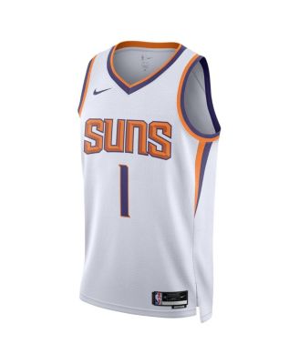 Men's and Women's Devin Booker White Phoenix Suns Swingman Jersey - Association Edition