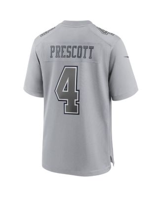 Men's Dak Prescott Gray Dallas Cowboys Atmosphere Fashion Game Jersey