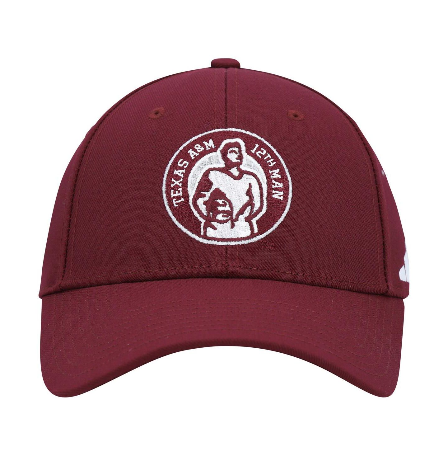 Мужская кепка adidas Maroon Texas A&M Aggies 12th Man Adjustable Hat — фото 4