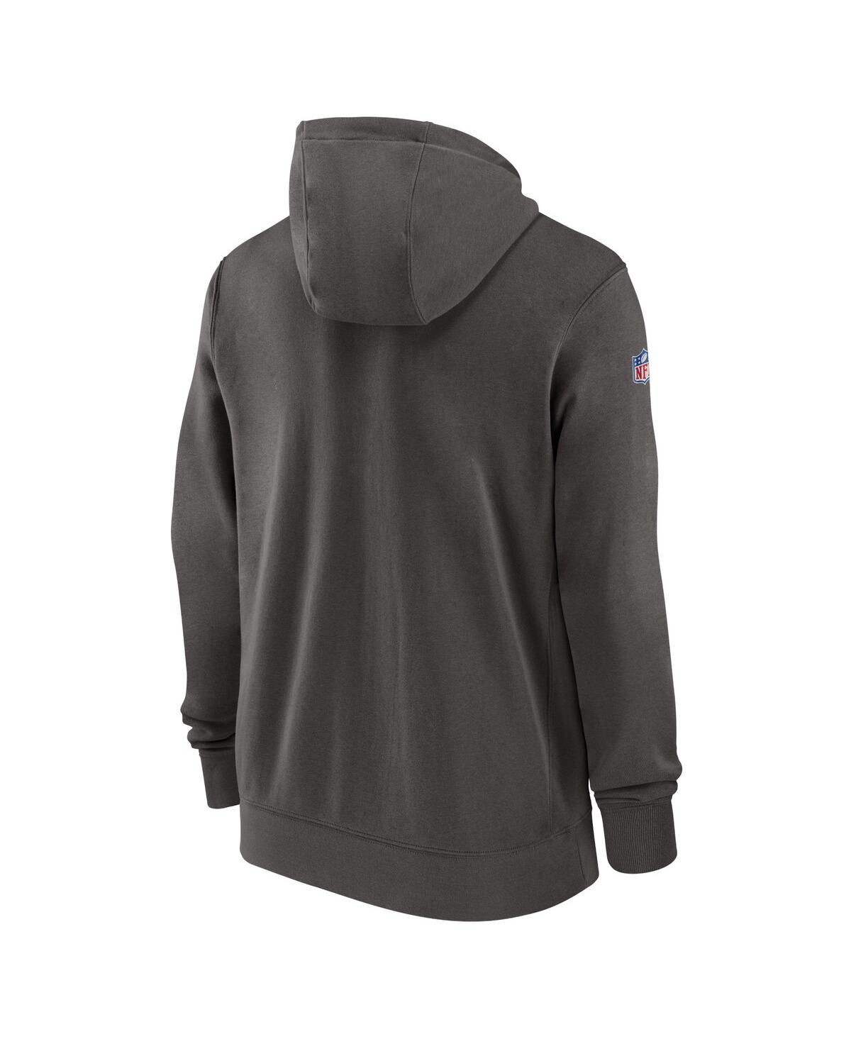 Men's NikeTampa Bay Buccaneers Sideline Club Performance Full-Zip Hoodie - Pewter