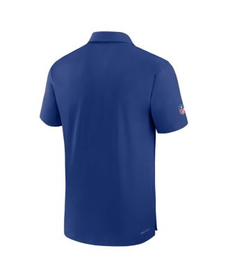 Men's Royal New York Giants Sideline Coaches Dri-FIT Polo Shirt