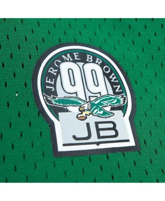 Men's Reggie White Kelly Green Philadelphia Eagles Retired Player Name Number Mesh Top