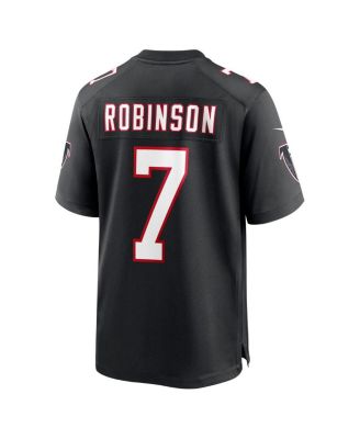 Men's Bijan Robinson Atlanta Falcons 2023 NFL Draft First Round Pick Throwback Game Jersey