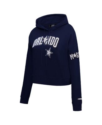 Women's Navy Orlando Magic 2023/24 City Edition Cropped Pullover Hoodie