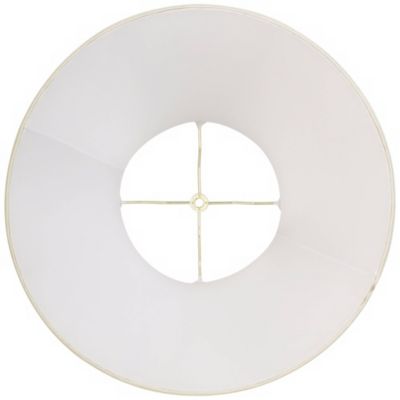 Imperial Shade Creme Large Bell Lamp Shade 9" Top x 18" Bottom x 13" Slant x 12.5" High (Spider) Replacement with Harp and Finial