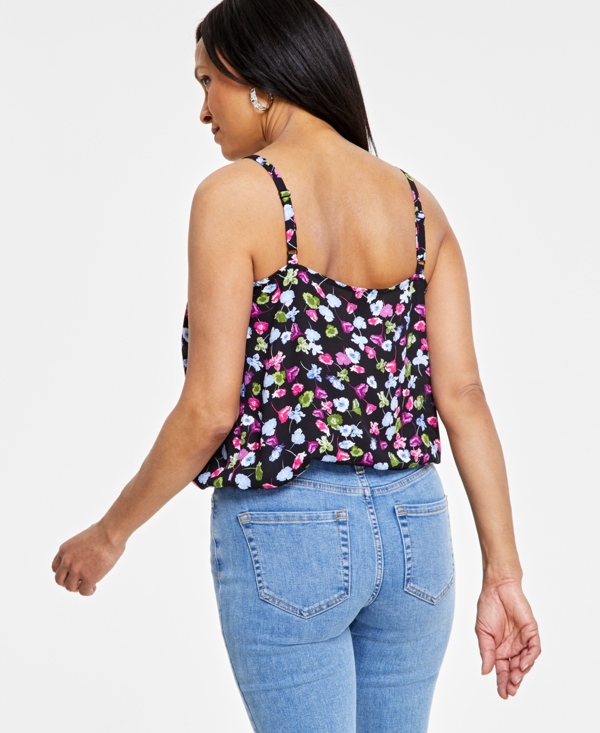 Shop Inc International Concepts Women's Floral-print Camisole Top, Created For Macy's In Maddie Ditsy