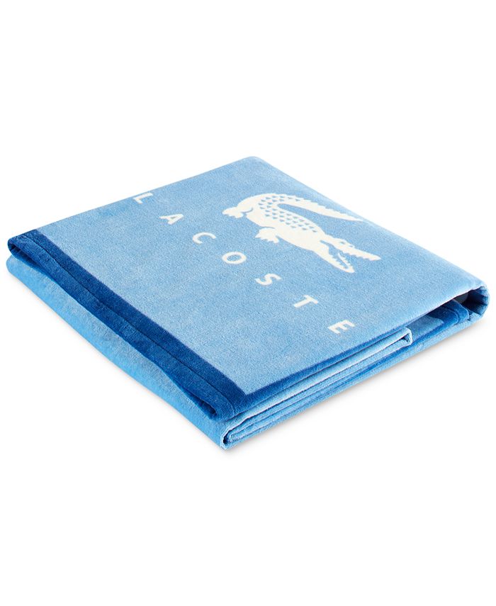 Lacoste Home Oki Striped Cotton Beach Towel Macy s