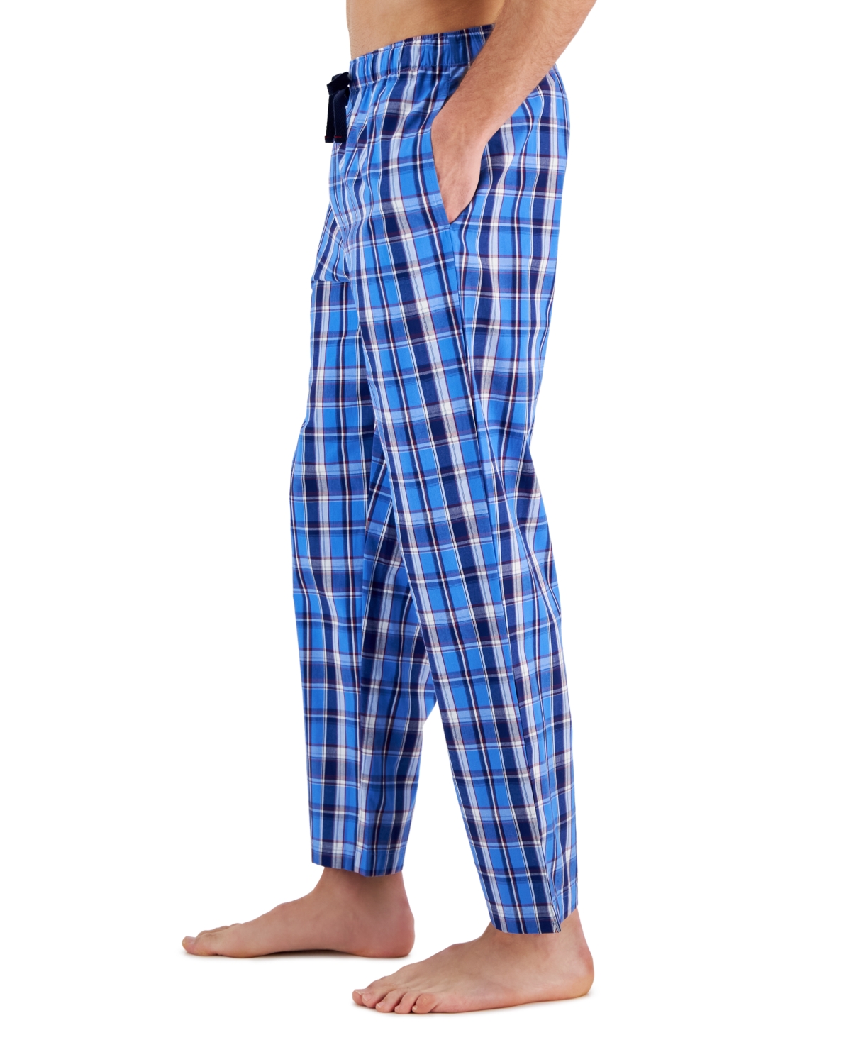 Shop Club Room Men's Regular-fit Plaid Pajama Pants, Created For Macy's In Pj Pant