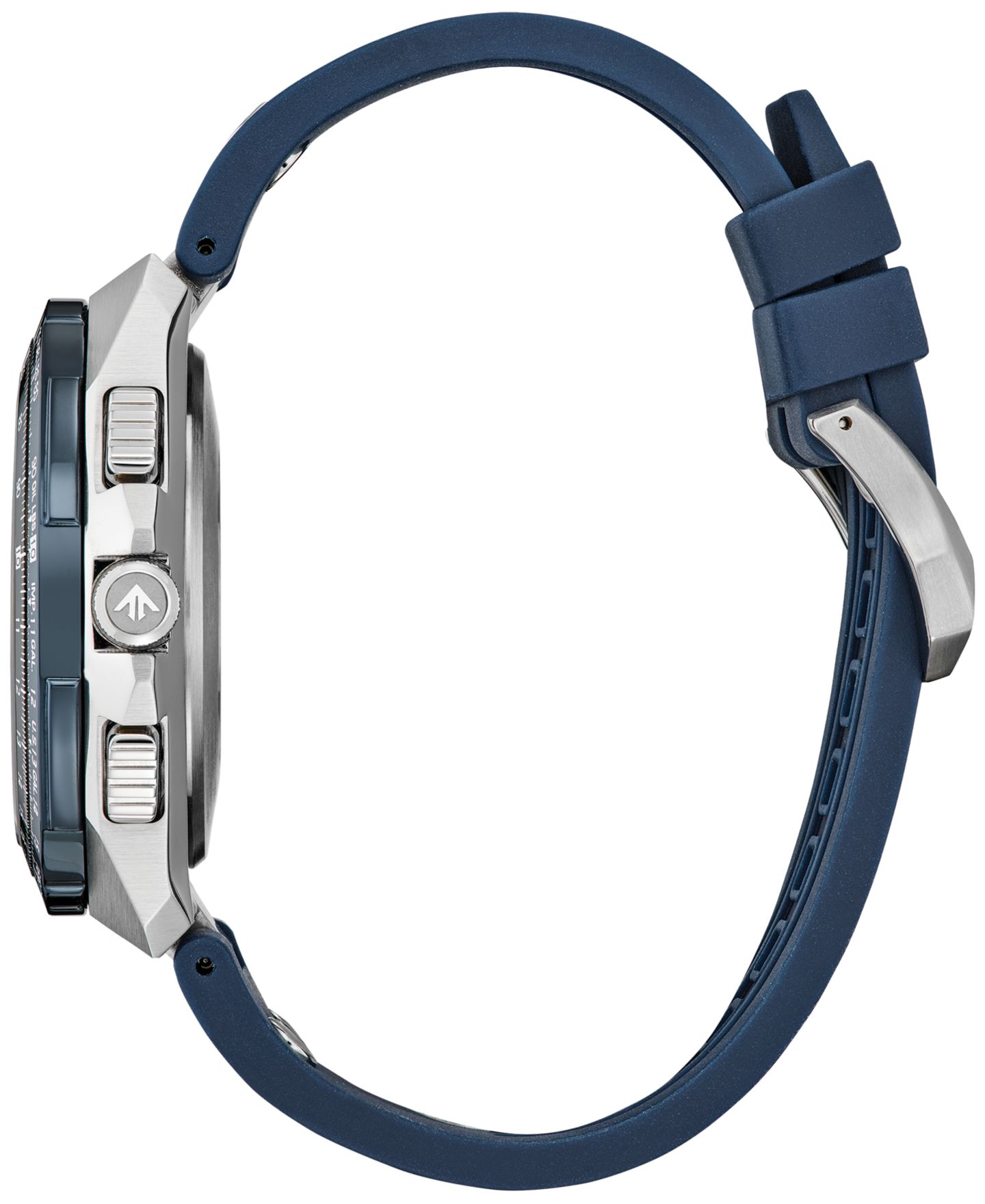 Мужские часы Citizen Eco-Drive Chronograph Promaster Air Special Edition Sikorsky Skyhawk Blue Rabber Strap Watch 46mm — фото 2