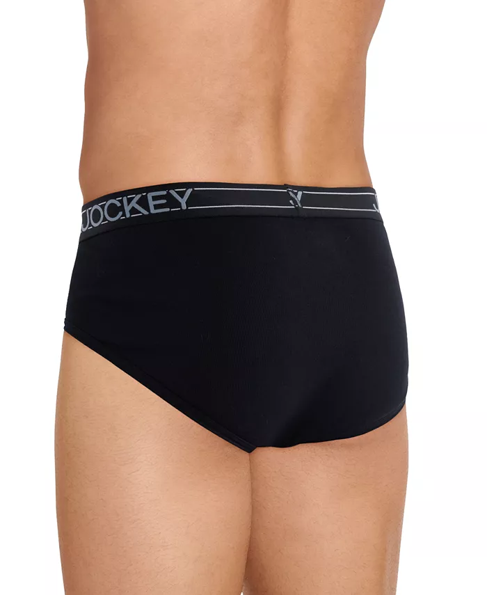 Men's 5-pk. Lightweight Cotton-Blend Logo Briefs - thumbnail 3
