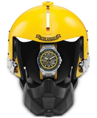 Eco-Drive Men's Chronograph Promaster Skyhawk A-T Blue Angels Stainless Steel Bracelet Watch 46mm