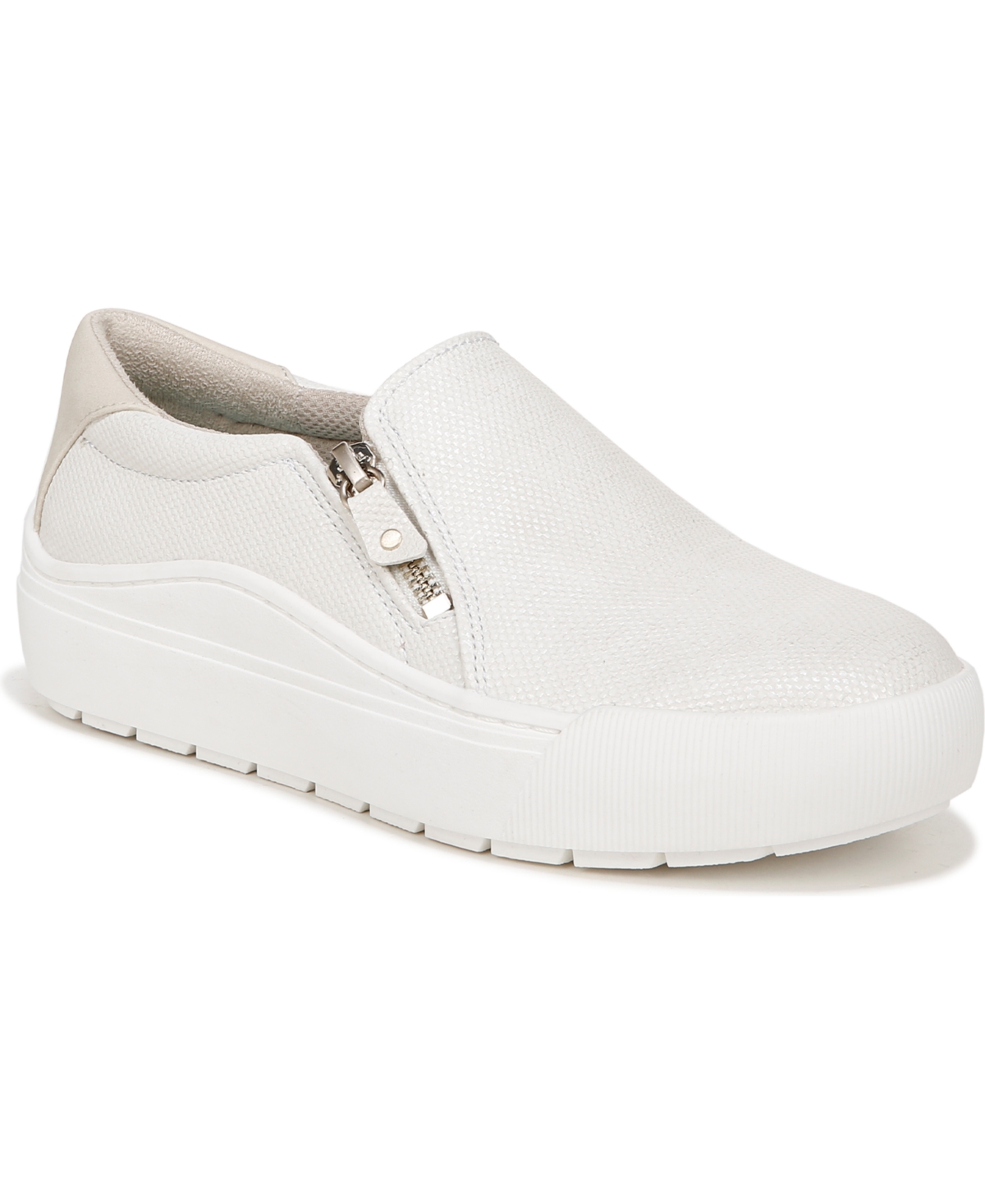 Shop Dr. Scholl's Women's Time Off Now Slip-ons In Off White Faux Leather