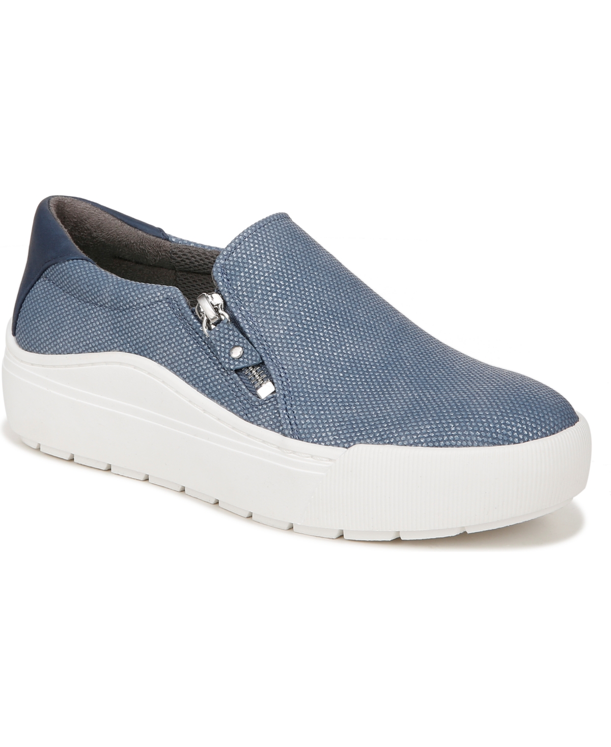 Women's Time Off Now Slip-Ons - Oxide Blue Faux Leather