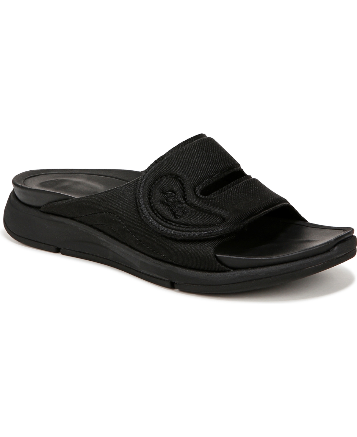 Ryka Women's Tao Recovery Slide Sandals In Black Fabric