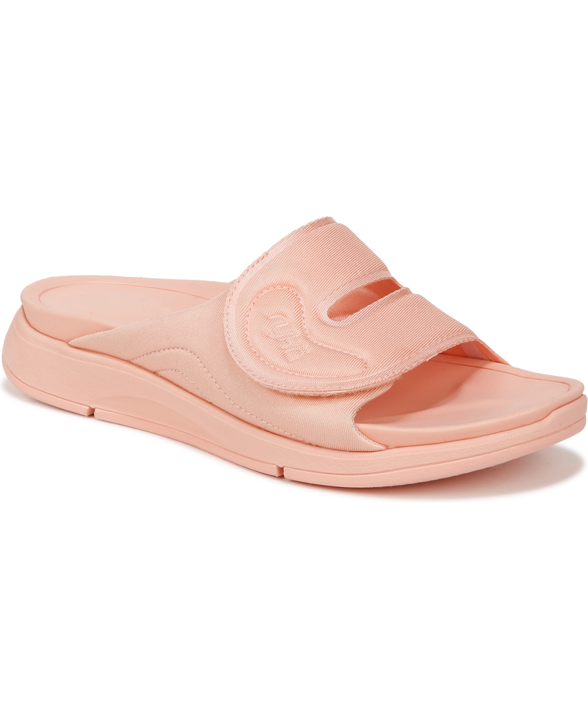 Ryka Women's Tao Recovery Slide Sandals In Peachy Pink Fabric