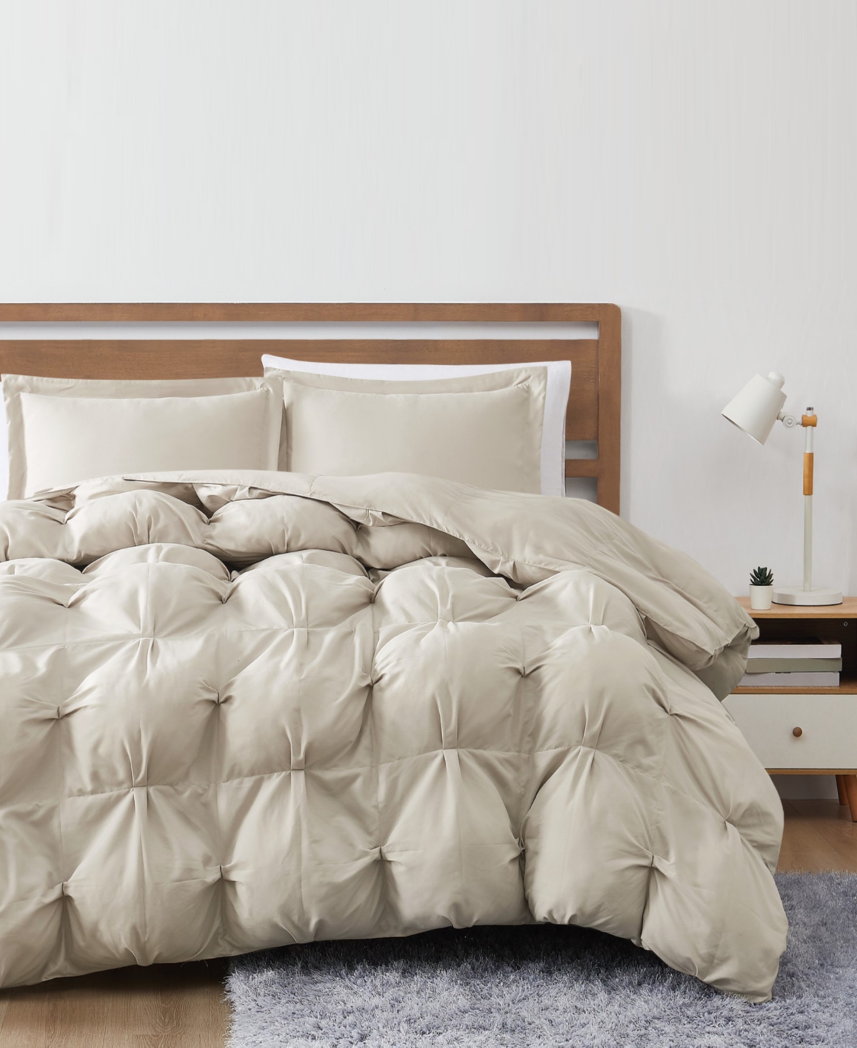 Truly Soft Cloud Puffer 3 Piece Comforter Set, Full/Queen