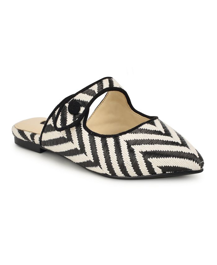 Nine west sales white mules
