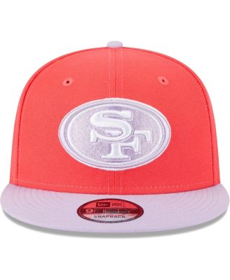 Men's Red, Lavender San Francisco 49ers Two-Tone Color Pack 9FIFTY Snapback Hat