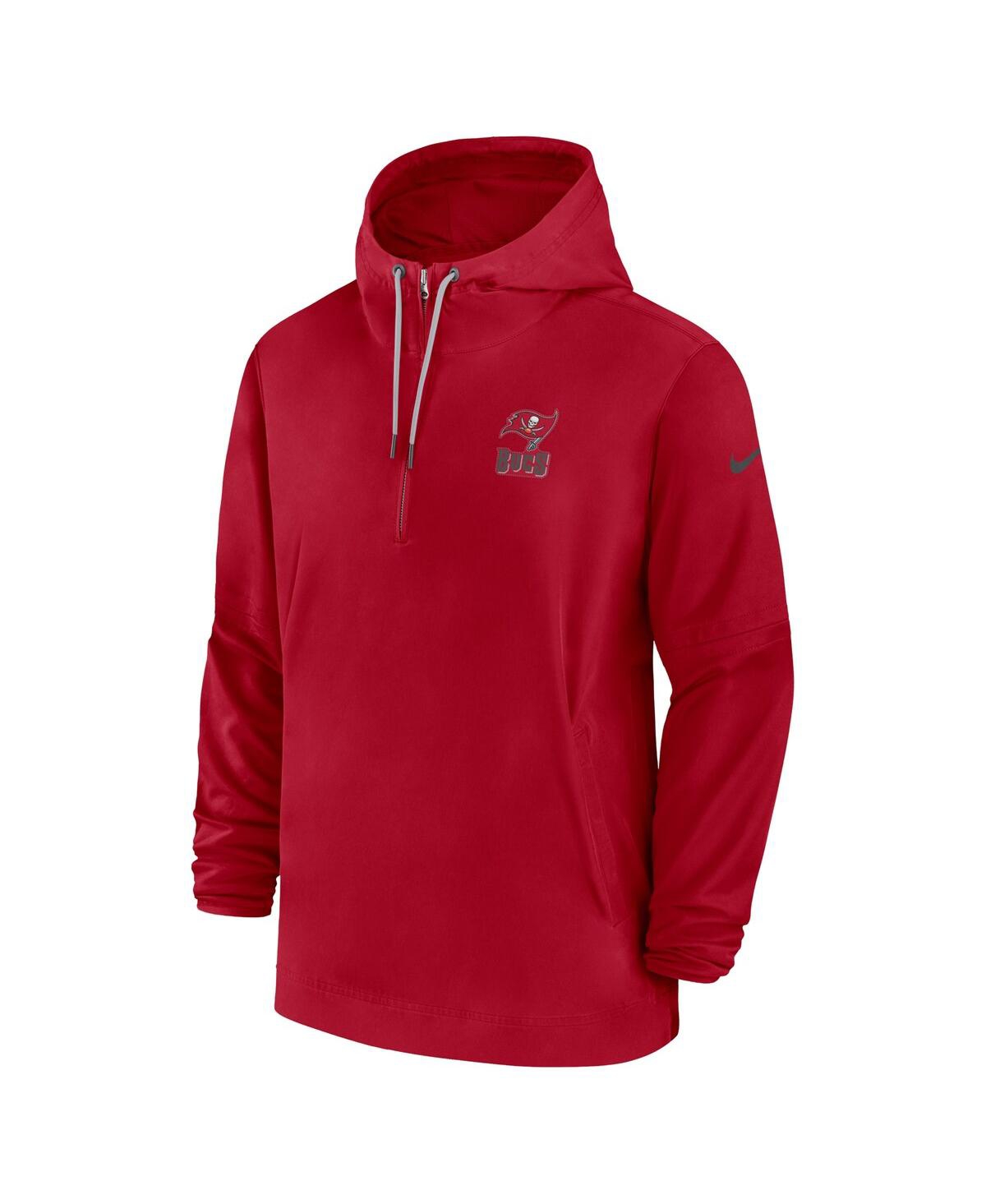 Men's NikeTampa Bay Buccaneers Sideline Half-Zip Hoodie - Red