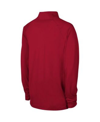 Men's Red Tampa Bay Buccaneers Combine Authentic Raglan Quarter-Zip Top