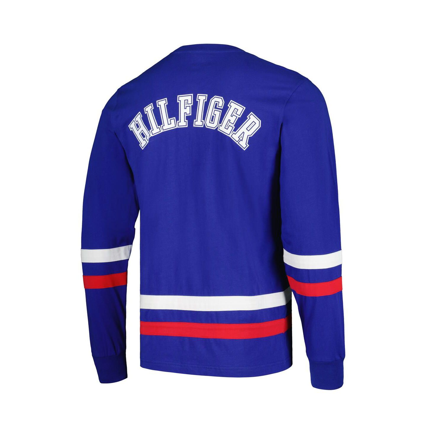 Мужская футболка Tommy Hilfiger Royal, Red Buffalo Bills Nolan Long Sleeve — фото 2